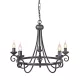 Elstead Lighting HARLECH HR5-BLACK Csillár 5x60W/E14