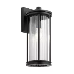 Kichler Barras KL-BARRAS2-M-BK Fali lámpa 1x40W/E27 IP44