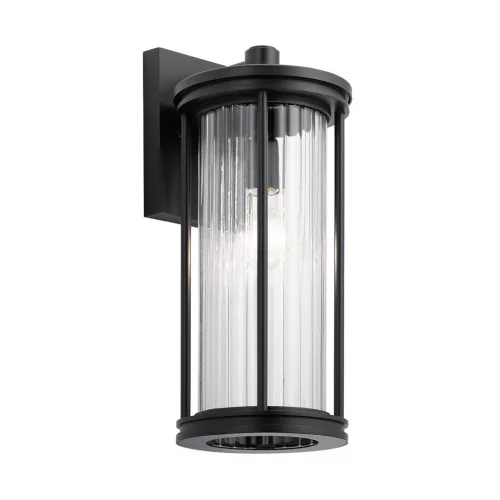 Kichler Barras KL-BARRAS2-M-BK Fali lámpa 1x40W/E27 IP44