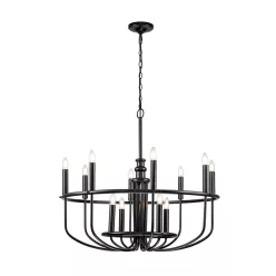   Kichler Capitol Hill KL-CAPITOL-HILL12-BLK Csillár 12x40 W/E14