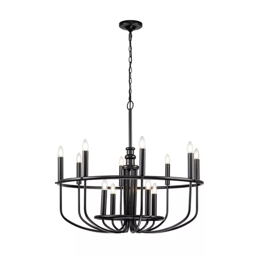Kichler Capitol Hill KL-CAPITOL-HILL12-BLK Csillár 12x40 W/E14