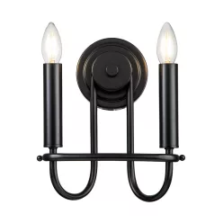   Kichler Capitol Hill KL-CAPITOL-HILL2-BLK Fali lámpa 2x40 W/E14