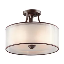 Kichler LACEY KL-LACEY-SF-MB Plafonlámpa 3x60W/E27