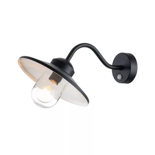 Elstead Lighting Klampenborg KLAMPENBORG-PIR-BK Fali lámpa 1x60W/E27 IP44