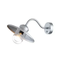   Elstead Lighting Klampenborg KLAMPENBORG-PIR-SIL Fali lámpa 1x60W/E27 IP44