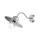 Elstead Lighting Klampenborg KLAMPENBORG-PIR-SIL Fali lámpa 1x60W/E27 IP44