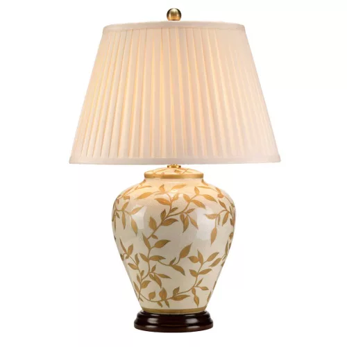 Elstead Lighting Leaves Brown Gold LEAVES-BR-GL-TL Asztali lámpa 1x60W/E27