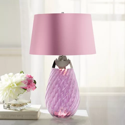 Elstead Lighting LENA LARGE LENA-TL-L-PLUM Asztali lámpa 1X7W/GU10+1x60W/E27