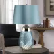 Elstead Lighting LENA SMALL LENA-TL-S-BLUE Asztali lámpa 1X7W/GU10+1x60W/E27