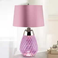   Elstead Lighting LENA SMALL LENA-TL-S-PLUM Asztali lámpa 1X7W/GU10+1x60W/E27