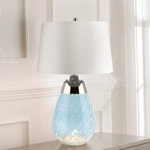 Elstead Lighting LENA SMALL LENA-TL-S-BLUE-OWSS Asztali lámpa 1X7W/GU10+1x60W/E27
