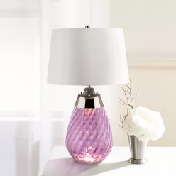   Elstead Lighting LENA SMALL LENA-TL-S-PLUM-OWSS Asztali lámpa 1X7W/GU10+1x60W/E27