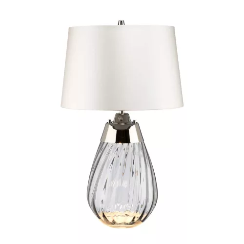 Elstead Lighting LENA SMALL LENA-TL-S-SMOKE-OWSS Asztali lámpa 1X7W/GU10+1x60W/E27
