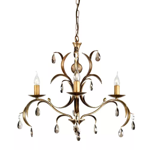 Elstead Lighting LILY LL3-ANT-BRZ Csillár 3x60W/E14