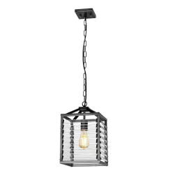 Elstead Lighting Louvre LOUVRE-1P Függőlámpa 1x60W/E27