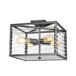   Elstead Lighting Louvre LOUVRE-4F Süllyesztett mennyezeti lámpa 4x60W/E27