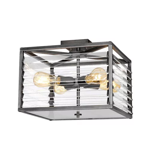 Elstead Lighting Louvre LOUVRE-4F Süllyesztett mennyezeti lámpa 4x60W/E27