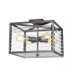 Elstead Lighting Louvre LOUVRE-4F Süllyesztett mennyezeti lámpa 4x60W/E27
