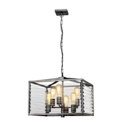 Elstead Lighting Louvre LOUVRE-6P Függőlámpa 6x60W/E27
