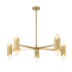   Elstead Lighting Marvele MARVELE10-AB-OPAL Csillár 10x40W/E14 IP20