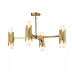   Elstead Lighting Marvele MARVELE8-AB-OPAL Csillár 8x40W/E14 IP20
