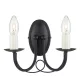 Elstead Lighting MINSTER MN2-BLACK Fali lámpa 2x60W/E14