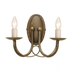 Elstead Lighting MINSTER MN2-BLK-GOLD Fali lámpa 2x60W/E14
