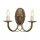 Elstead Lighting MINSTER MN2-BLK-GOLD Fali lámpa 2x60W/E14