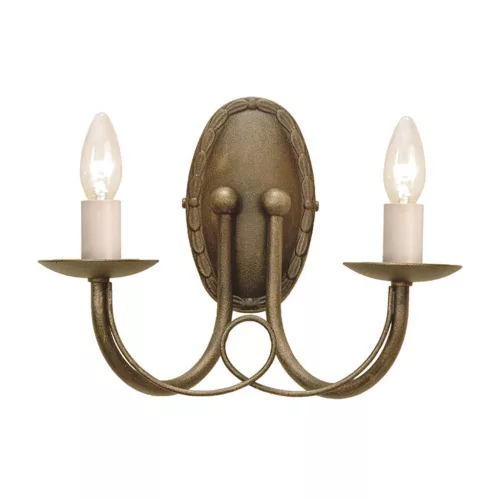 Elstead Lighting MINSTER MN2-BLK-GOLD Fali lámpa 2x60W/E14