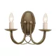 Elstead Lighting MINSTER MN2-BLK-GOLD Fali lámpa 2x60W/E14
