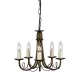 Elstead Lighting MINSTER MN5-BLK-GOLD Csillár 5x60W/E14