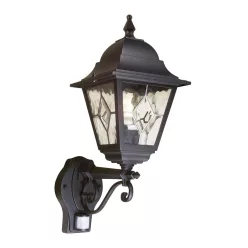   Elstead Lighting SECURITY LANTERS NR1-PIR-BLACK Fali lámpa 1x60W/E27 IP43