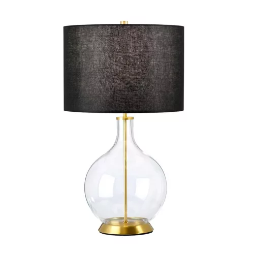 Elstead Lighting Orb ORB-CLEAR-AB-BLK Asztali lámpa 1x60W/E27