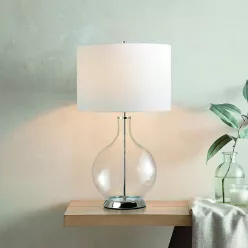   Elstead Lighting Orb ORB-CLEAR-PN-WHT Asztali lámpa 1x60W/E27