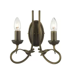 Elstead Lighting OLIVIA OV2-BLK-GOLD Fali lámpa 2x60W/E14