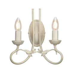Elstead Lighting OLIVIA OV2-IVORY-GOLD Fali lámpa 2x60W/E14