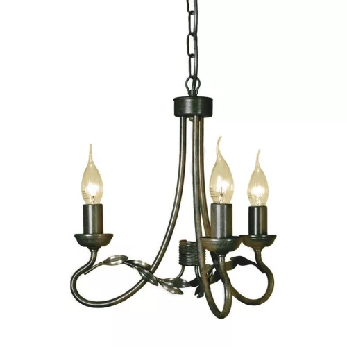 Elstead Lighting OLIVIA OV3-BLK-GOLD Csillár 3x60W/E14