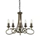 Elstead Lighting OLIVIA OV5-BLK-GOLD Csillár 5x60W/E14
