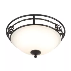   Elstead Lighting PEMBROKE PB-F-A-BLACK Süllyesztett mennyezeti lámpa 2x60W/E27