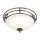 Elstead Lighting PEMBROKE PB-F-A-BLK-GOLD Süllyesztett mennyezeti lámpa 2x60W/E27