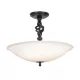 Elstead Lighting PEMBROKE PB-SF-A-BLACK Plafonlámpa 3x60W/E14