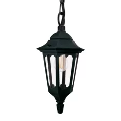   Elstead Lighting Parish PR9-BLACK Függőlámpa 1x60W/E27 IP44