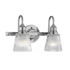   Quintiesse ADDISON QN-ADDISON2-BATH Fali lámpa 2x3,5W/G9 3000K 640LM IP44