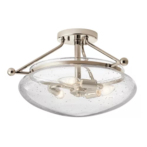 Quintiesse BELLE QN-BELLE-SF-PN Plafonlámpa 3x40W/E14