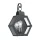 Quintiesse HEATH QN-HEATH-M-MB Fali lámpa 1x60W/E27 IP44