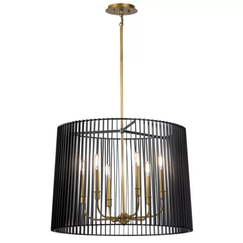 Quintiesse LINARA QN-LINARA-6P-BK Csillár 6x60W/E14