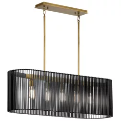 Quintiesse LINARA QN-LINARA-ISLE-BK Függőlámpa 5x60W/E27