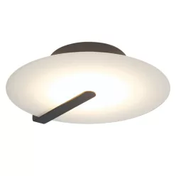   Quintiesse Nuvola QN-NUVOLA-F-M-BK Süllyesztett mennyezeti lámpa 1x18W/LED 3000K 800lm IP20
