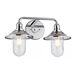   Quintiesse RIGBY QN-RIGBY2-BATH-PC Fali lámpa 2x40W/E27 IP44