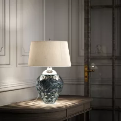   Quintiesse SAMARA QN-SAMARA-TL-BLU Asztali lámpa 1x60W/E27+1x7W/GU10 3000K 620LM
